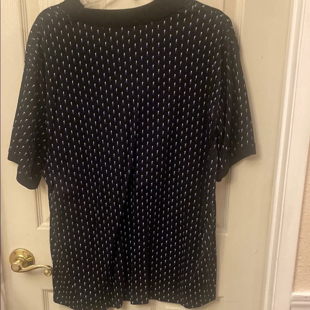 Banana Republic Black Jersey Polka Dot Shirt